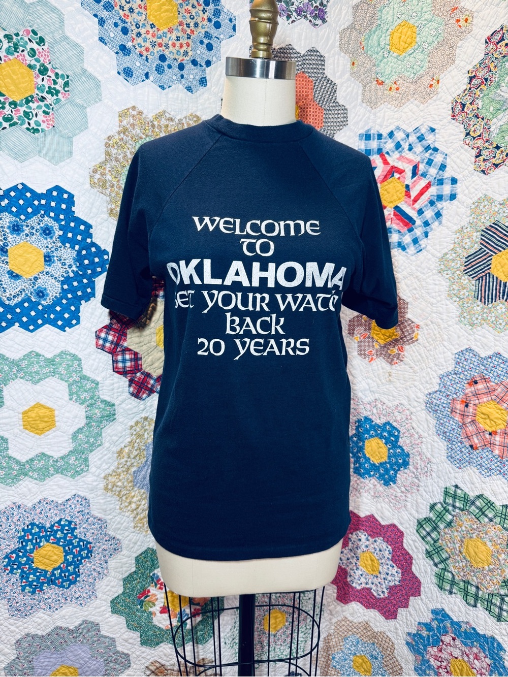 Vintage 80s Shirtex Oklahoma Sarcastic/Novelty Single-Stitch T-shirt Size Large